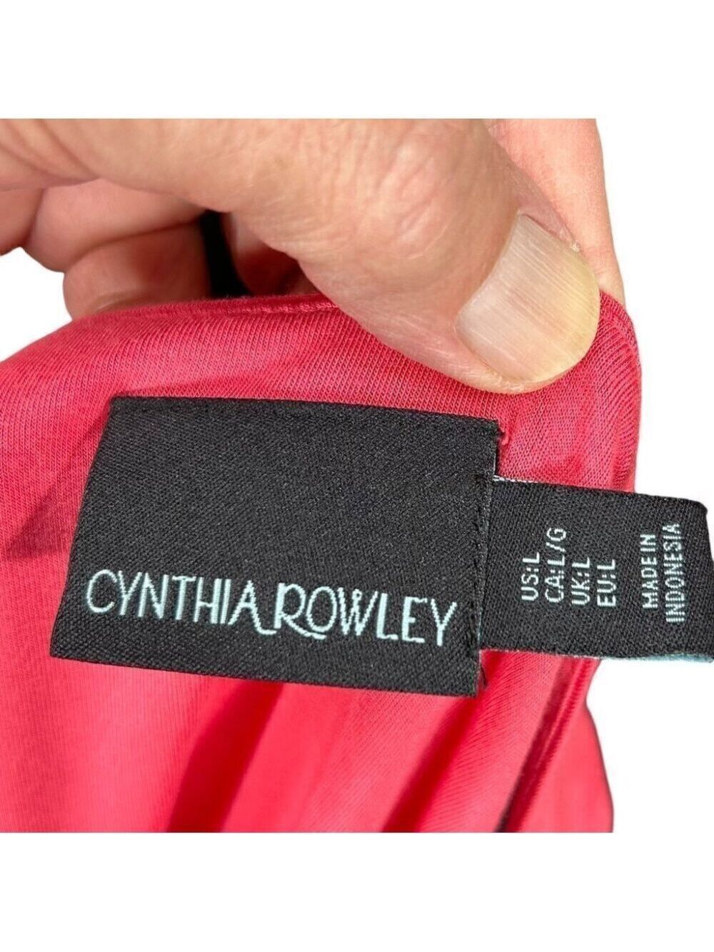 Cynthia Rowley Pink Long Maxi Pockets Sleeveless Dress Size L - Picture 4 of 10